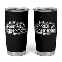 Football And Cheer Mom Quote Tumbler Cup Sport Cheerleading Season Gift - Wonder Print Shop