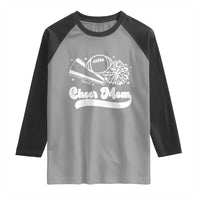 Cheer Mom Football Game Day Raglan Shirt Cheerleader Team Spirit Gift - Wonder Print Shop
