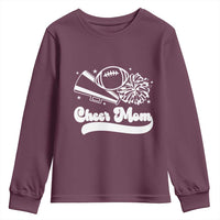 Cheer Mom Football Game Day Youth Sweatshirt Cheerleader Team Spirit Gift - Wonder Print Shop