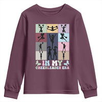 In My Cheer Mom Era Youth Sweatshirt Cheerleader Squad Fan Gift - Wonder Print Shop