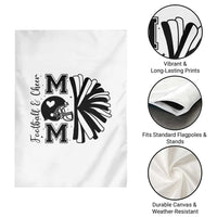 Proud Football And Cheer Mom Quote Garden Flag Gift For Sports Season - Wonder Print Shop