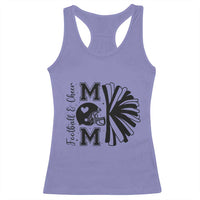 Proud Football And Cheer Mom Quote Racerback Tank Top Gift For Sports Season - Wonder Print Shop