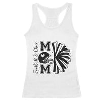 Proud Football And Cheer Mom Quote Racerback Tank Top Gift For Sports Season - Wonder Print Shop
