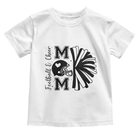 Proud Football And Cheer Mom Quote Toddler T Shirt Gift For Sports Season - Wonder Print Shop
