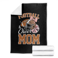 Funny Football And Cheer Mom Quote Throw Blanket Sports Season Gift - Wonder Print Shop