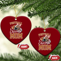 Funny Football And Cheer Mom Quote Ceramic Ornament Sports Season Gift - Wonder Print Shop