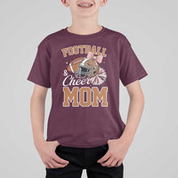 Funny Football And Cheer Mom Quote T Shirt For Kid Sports Season Gift - Wonder Print Shop