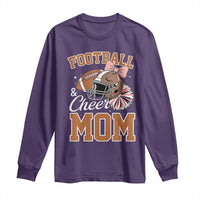 Funny Football And Cheer Mom Quote Long Sleeve Shirt Sports Season Gift - Wonder Print Shop