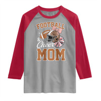 Funny Football And Cheer Mom Quote Raglan Shirt Sports Season Gift - Wonder Print Shop