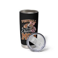 Funny Football And Cheer Mom Quote Tumbler Cup Sports Season Gift - Wonder Print Shop