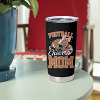 Funny Football And Cheer Mom Quote Tumbler Cup Sports Season Gift - Wonder Print Shop