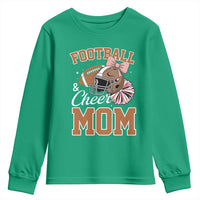 Funny Football And Cheer Mom Quote Youth Sweatshirt Sports Season Gift - Wonder Print Shop