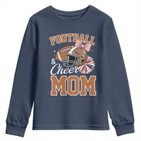 Funny Football And Cheer Mom Quote Youth Sweatshirt Sports Season Gift - Wonder Print Shop
