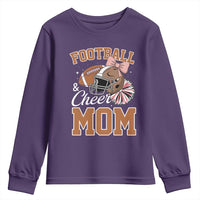 Funny Football And Cheer Mom Quote Youth Sweatshirt Sports Season Gift - Wonder Print Shop