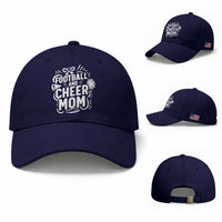 Football And Cheer Mom Quote Baseball Cap Team Supporter Gift Idea
