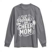 Football And Cheer Mom Quote Long Sleeve Shirt Team Supporter Gift Idea - Wonder Print Shop