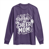 Football And Cheer Mom Quote Long Sleeve Shirt Team Supporter Gift Idea - Wonder Print Shop