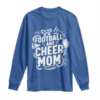 Football And Cheer Mom Quote Long Sleeve Shirt Team Supporter Gift Idea - Wonder Print Shop