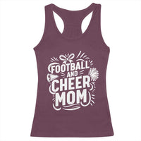 Football And Cheer Mom Quote Racerback Tank Top Team Supporter Gift Idea - Wonder Print Shop
