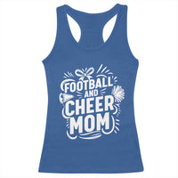 Football And Cheer Mom Quote Racerback Tank Top Team Supporter Gift Idea - Wonder Print Shop