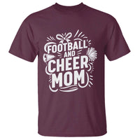 Football And Cheer Mom Quote T Shirt Team Supporter Gift Idea - Wonder Print Shop