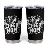 Football And Cheer Mom Quote Tumbler Cup Team Supporter Gift Idea - Wonder Print Shop