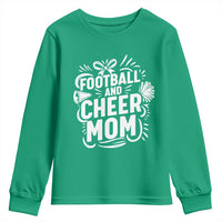 Football And Cheer Mom Quote Youth Sweatshirt Team Supporter Gift Idea - Wonder Print Shop