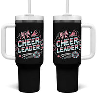Proud Cheerleader Team Tumbler With Handle Gift For Women Sports Fans - Wonder Print Shop