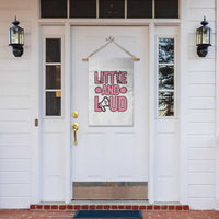 Little And Loud Quote Garden Flag Cheerleader Girl Sports Gift - Wonder Print Shop