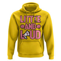 Little And Loud Quote Hoodie Cheerleader Girl Sports Gift - Wonder Print Shop