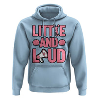 Little And Loud Quote Hoodie Cheerleader Girl Sports Gift - Wonder Print Shop