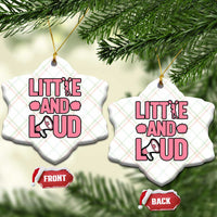 Little And Loud Quote Ceramic Ornament Cheerleader Girl Sports Gift - Wonder Print Shop