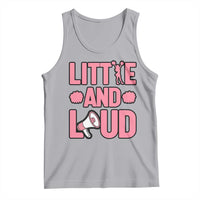 Little And Loud Quote Tank Top Cheerleader Girl Sports Gift - Wonder Print Shop