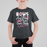 Bows And Bling Its A Cheer Thing T Shirt For Kid Cheerleading Gift - Wonder Print Shop