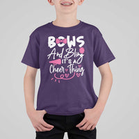 Bows And Bling Its A Cheer Thing T Shirt For Kid Cheerleading Gift - Wonder Print Shop