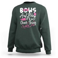 Bows And Bling Its A Cheer Thing Sweatshirt Cheerleading Gift - Wonder Print Shop