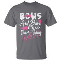 Bows And Bling Its A Cheer Thing T Shirt Cheerleading Gift - Wonder Print Shop