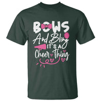 Bows And Bling Its A Cheer Thing T Shirt Cheerleading Gift - Wonder Print Shop
