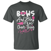 Bows And Bling Its A Cheer Thing T Shirt Cheerleading Gift - Wonder Print Shop