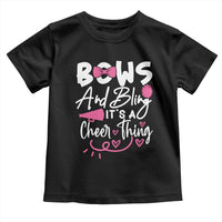Bows And Bling Its A Cheer Thing Toddler T Shirt Cheerleading Gift - Wonder Print Shop
