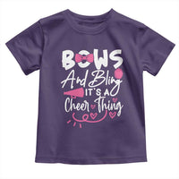 Bows And Bling Its A Cheer Thing Toddler T Shirt Cheerleading Gift - Wonder Print Shop