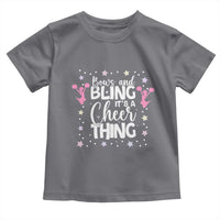 Bows And Bling Its A Cheer Thing Toddler T Shirt Cheer Mom And Cheerleader Gift - Wonder Print Shop