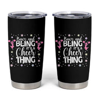 Bows And Bling Its A Cheer Thing Tumbler Cup Cheer Mom And Cheerleader Gift - Wonder Print Shop