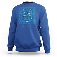 Proud Cheer Girl Sweatshirt Football Team Supporter Gift - Wonder Print Shop