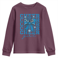 Proud Cheer Girl Youth Sweatshirt Football Team Supporter Gift - Wonder Print Shop