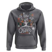 Oh What Fun It Is To Cheer Hoodie Funny Christmas Cheerleading Gift - Wonder Print Shop