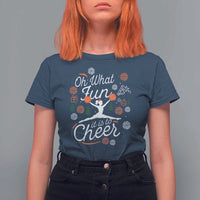Oh What Fun It Is To Cheer T Shirt For Women Funny Christmas Cheerleading Gift - Wonder Print Shop