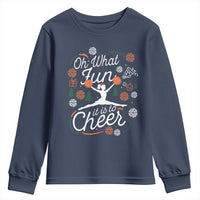 Oh What Fun It Is To Cheer Youth Sweatshirt Funny Christmas Cheerleading Gift - Wonder Print Shop