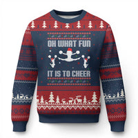 Ugly Xmas Cheerleading Ugly Christmas Sweater Oh What Fun It Is To Cheer Gift - Wonder Print Shop