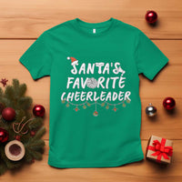 Santa Favorite Cheerleader T Shirt Christmas Cheerleading Gift - Wonder Print Shop